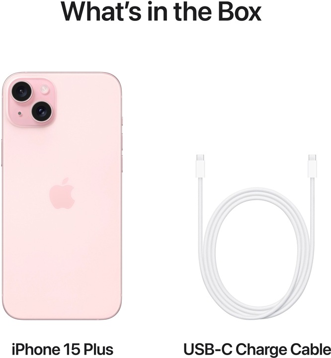 Produktbild Apple iPhone 15 Plus (512 GB, Pink, 6.70", SIM + eSIM, 48 Mpx, 5G)
