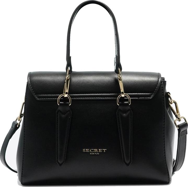 Immagine prodotto Secret Pon Pon Damen Handtasche - Modell Valoria Nova - 100% Polyurethan - 15.5 X 18.5 X 9.5 Cm
