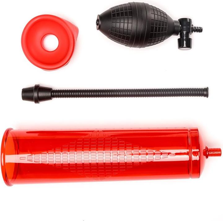 Image du produit Simply Pleasure Vakuumpumpe zur Penisvergrösserung mit Birne gross rot
