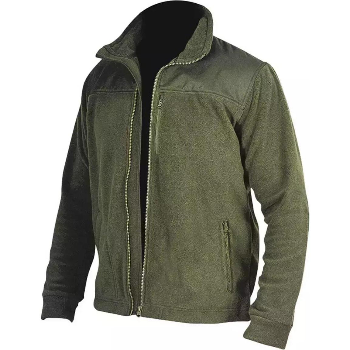 Dedra, Jacke, Fleecejacke mit Einsätzen, 280g (S), Grün, S
