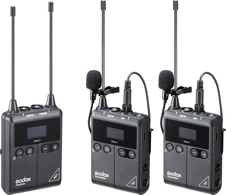 Produktbild Godox WmicS1 Kit 2 UHF Lavalier Drahtlos System