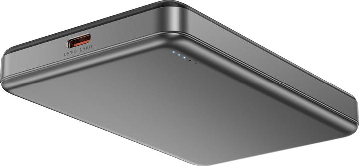 Actual product image Acefast Powerbank M12-10000 PD20W ultra-slim, MagSafe compatible - black (10000 mAh, 20 W, 37 Wh)