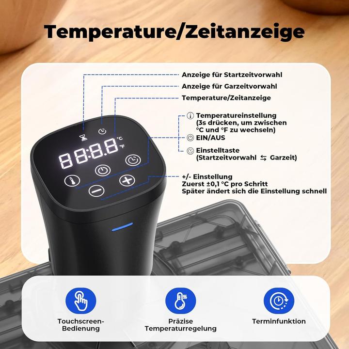 Produktbild Vpcok Direct Sous-Vide-Garer Stick mit Strömungssystem
