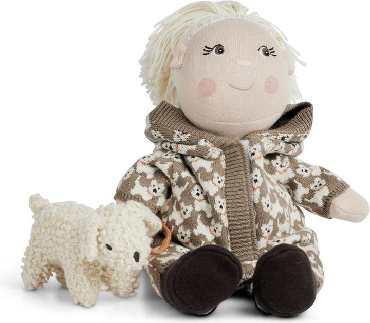 Actual product image Smallstuff Doll clothing, sweat suit with AO dogs, shoes and dog - (40010-45)