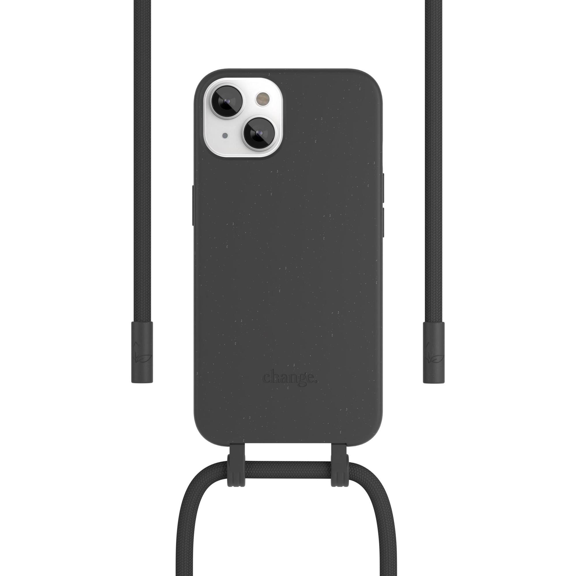 Woodcessories Change Case Bio (Apple iPhone 14 Plus), Smartphone Hülle, Schwarz
