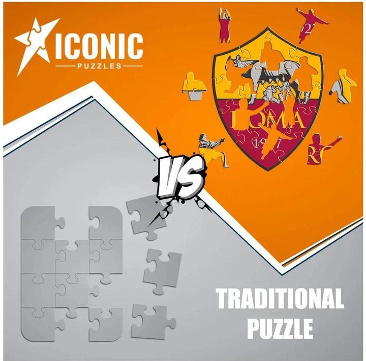 Produktbild Iconic AS Roma - Logo - Holz Puzzle Grösse M (270 Teile) (270 Teile)