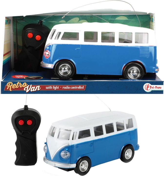 Actual product image Toi-Toys RC Controlled Car Retro Van with Light