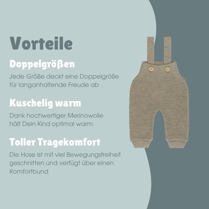 Produktbild Emma & noah Merinowoll Strickhose (50, 56)