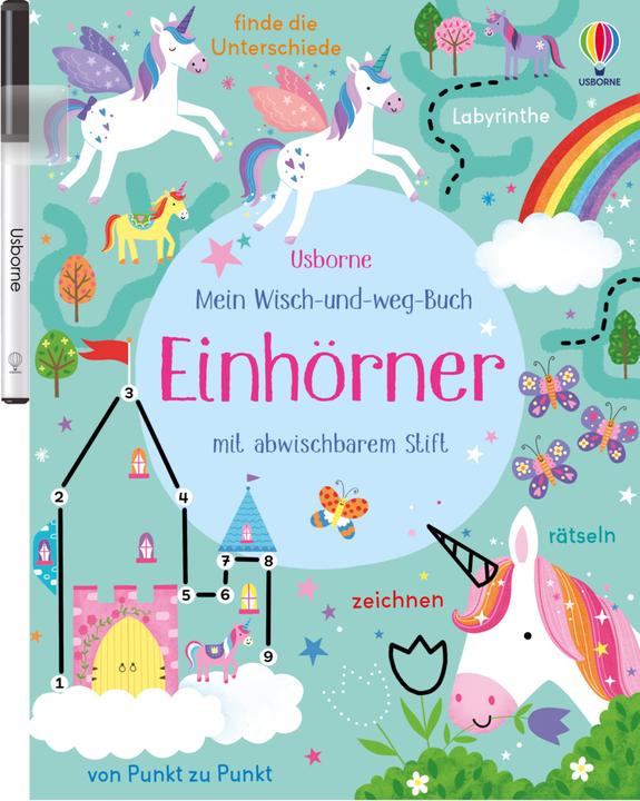 Mein Wisch-und-weg-Buch: Einhörner (German, Kirsteen Robson, Penny Bell, 2022)