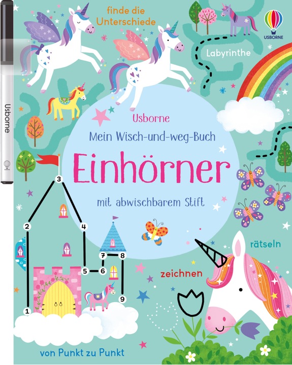 Produktbild Mein Wisch-und-weg-Buch: Einhörner (Deutsch, Kirsteen Robson, Penny Bell, 2022)