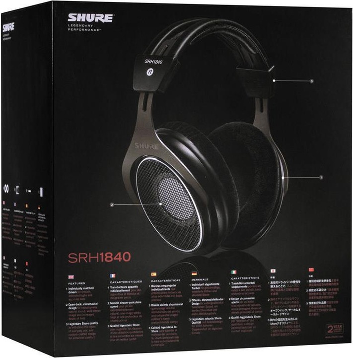 Immagine prodotto Shure Srh1840 (ANC, Cablato)