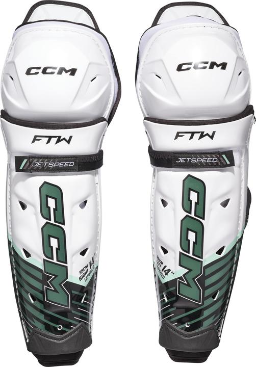 Actual product image CCM JetSpeed FTW SR hockey shin guards for women (15"/38cm) (38 C)