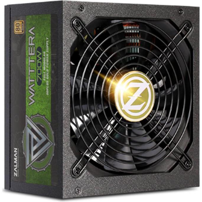 Zalman ZM700-EBTII WATTTERA, 700 Watt 80 PLUS GOLD PSU, EU, Full Modular, Active PFC wi (700 W), PC Netzteil, Schwarz