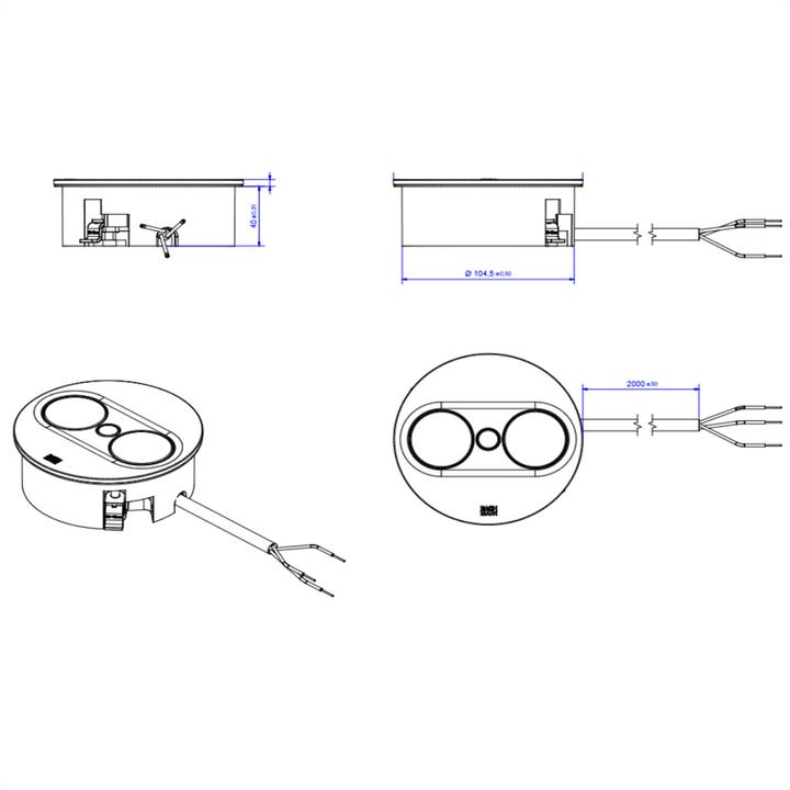 Produktbild Bachmann Multiple socket outlets