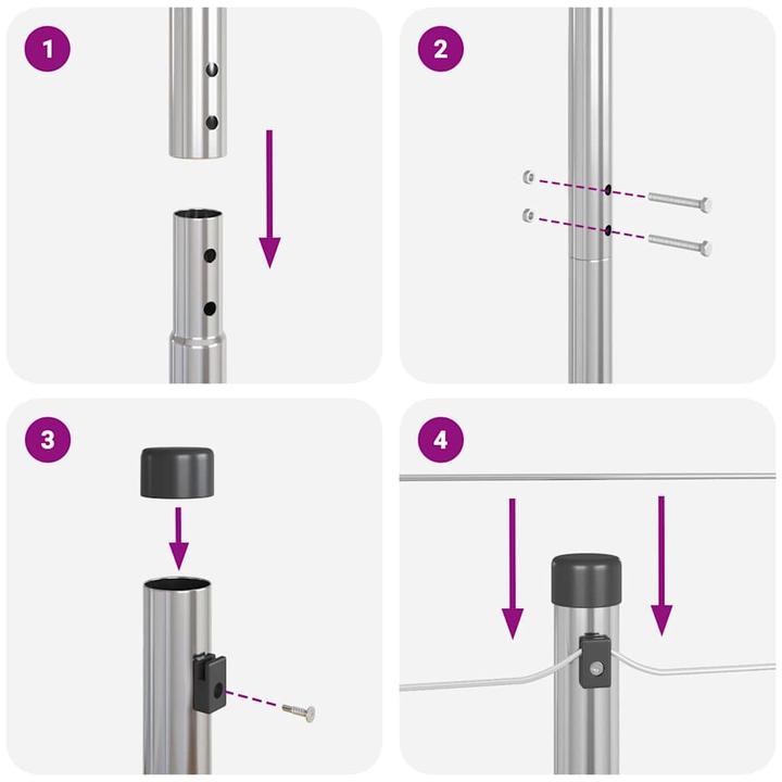 Produktbild vidaXL Zaunpfosten