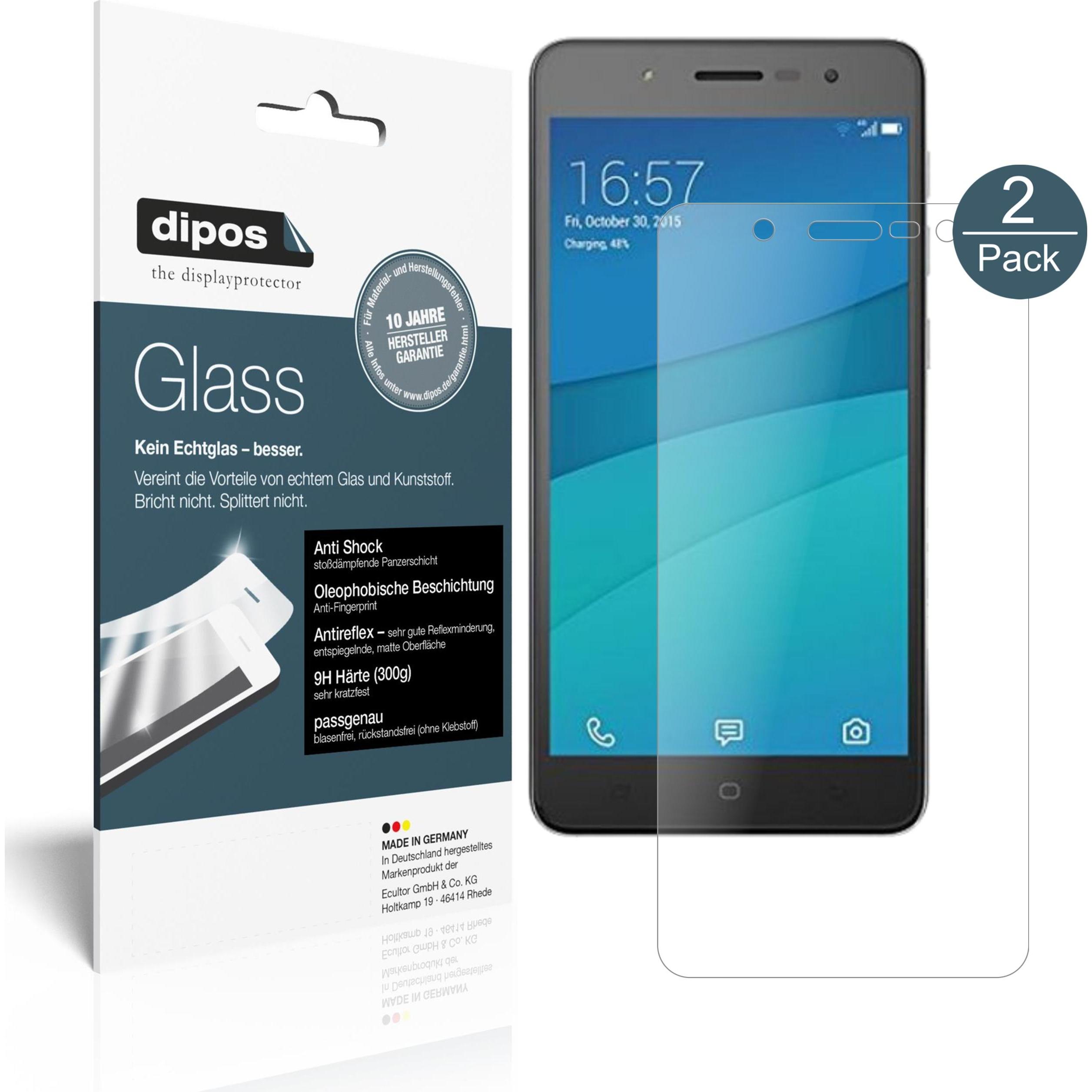 Dipos Displayschutz Anti-Shock (2 Stück, HiSense L695), Smartphone Schutzfolie, Transparent