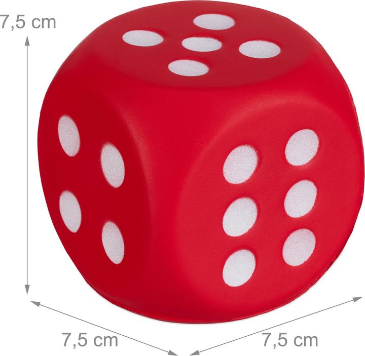 Actual product image Relaxdays 6x Foam Dices