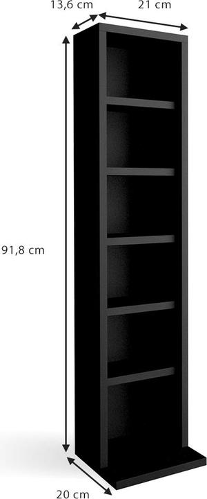 Actual product image Vicco CD-Regal (21 x 20 x 91.80 cm)