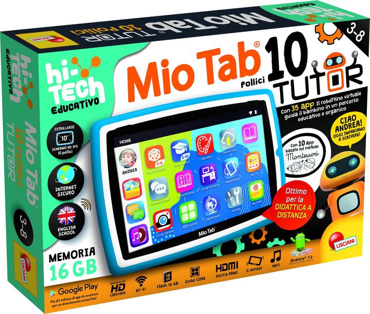 Image du produit Lisciani MIO TAB 10' TUTOR XL 2021 16 GB Wi-Fi Bleu (10", Bleu)