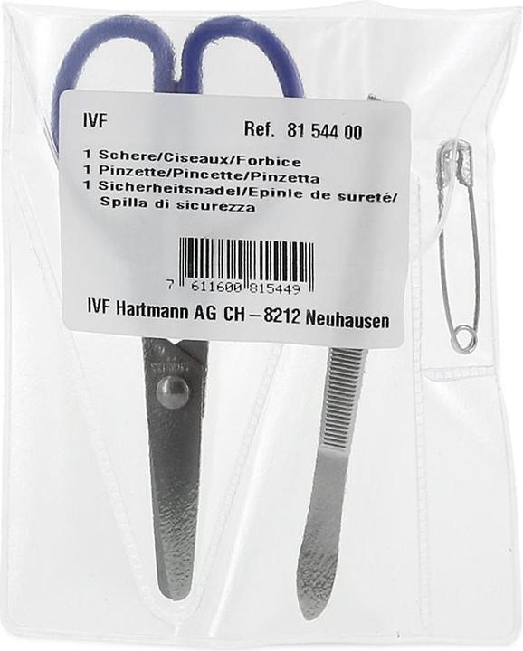 Image du produit IVF Hartmann set ciseaux pincette épingles de sûreté épingles de sûreté