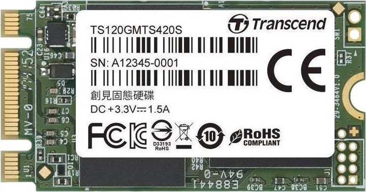 Image du produit Transcend Mts420s (120 Go, M.2 2242)