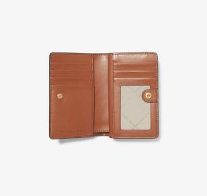 Actual product image Michael Kors Logo Print Fabric Wallet