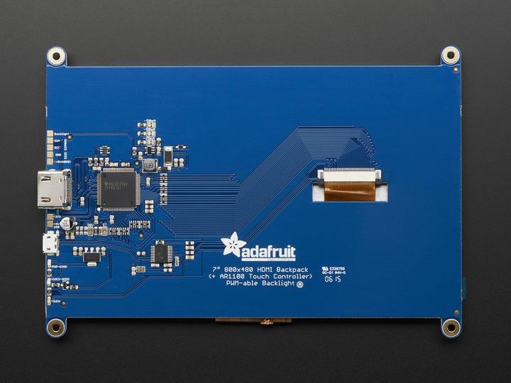 Image du produit Adafruit Écran LCD HDMI 7", 800x480 (Écran)