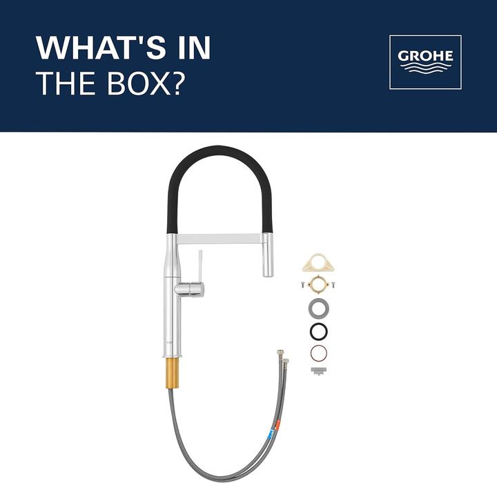 Immagine prodotto Grohe Rubinetto cucina monocomando con spruzzatore magnetico e finitura resistente