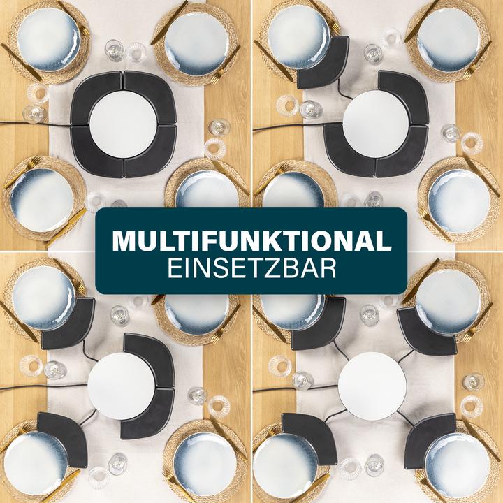 Produktbild Princess 103070 Dinner4all Circle - 4 einzelne Grillplatten - 4 x 250 W – Inklusive Spatel