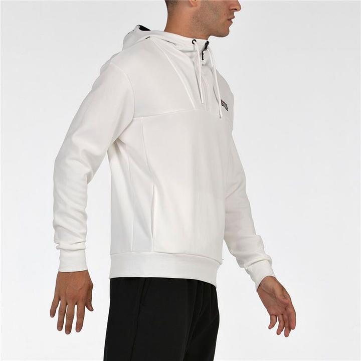 Produktbild +8000 Herren Sweater mit Kapuze Esvein Weiss (S)