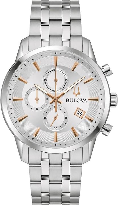 Actual product image Bulova 96B411 Sutton Chronograph Men's Watch 41mm 3ATM (Analogue wristwatch, 41 mm)