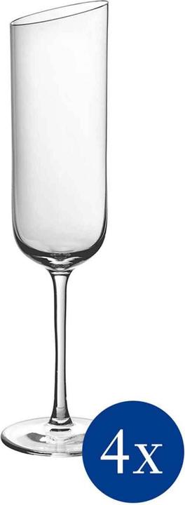 Coupe à champagne, set de 4 pièces NewMoon (18 cl, 4 Verres, Flûtes à champagne)