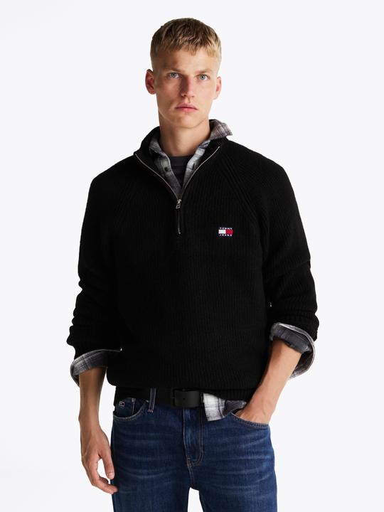 Immagine prodotto Tommy Hilfiger Tommy Jeans Regular Trui met 1/4 zip Heren - Zwart - Maat M (M)