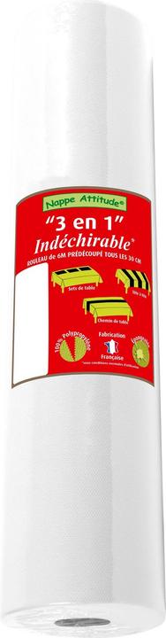 Image du produit PROnappe PRO nappe Tischläufer Tête-à-tête 40 cm x 4.8 m, Weiss (40 x 480 cm)