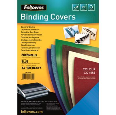 Actual product image Fellowes Chromolux cover sheet, glossy, blue