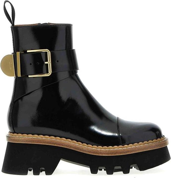 Actual product image Chloé Chlou00e9 Owena Leather Boots (36)