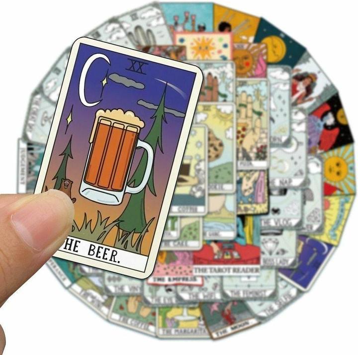 Produktbild JTI 50x Aufkleber - Tarot