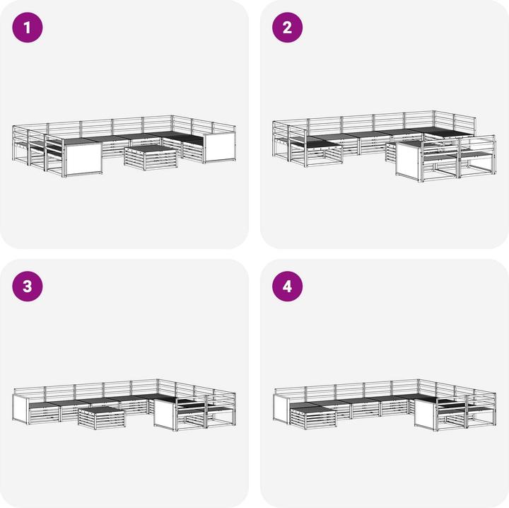 Produktbild vidaXL Outdoor-Sofa