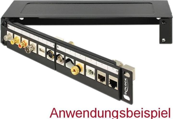 Actual product image Delock Wall mounting bracket for patch panel