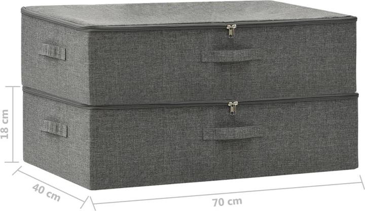 Actual product image vidaXL Aufbewahrungsbox (40 cm, 2x)