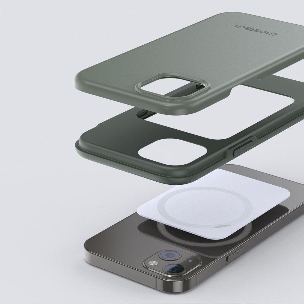 Thumbnail - Choetech PC0112-MFM-GN iPhone13 MFM PC + TPU phone case, 6.1 inches, green (Apple iPhone 13), Smartphone Hülle, Grün