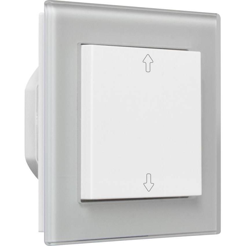 Jäger Direkt OPUS 55 BRiDGE für Rollladen/Jalousie Komplettgerät Fusion Glas, Smart Home Hub, Bianco