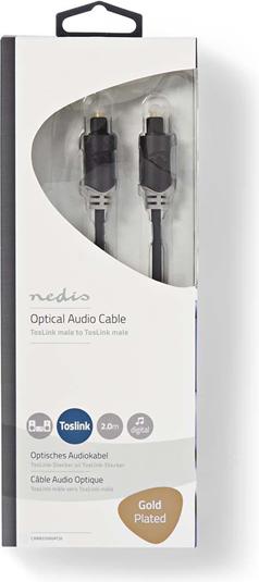 Produktbild Nedis Optisches Audiokabel TosLi nk männlich - TosLink männlich (2 m, TOSLINK)