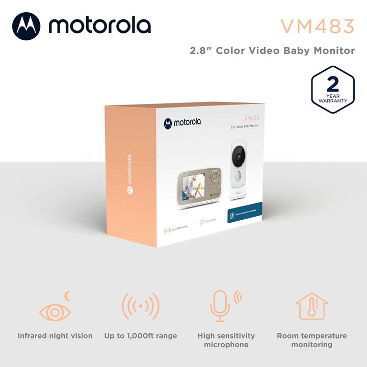 Actual product image Motorola TB Video Baby Monitor (Video & Audio, 300 m)