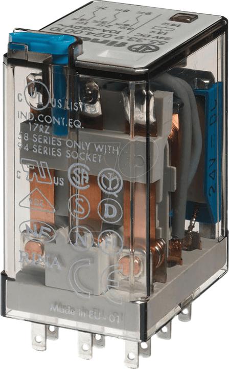 Produktbild Finder Steckrelais 24VDC 3 Wechsler Serie 55