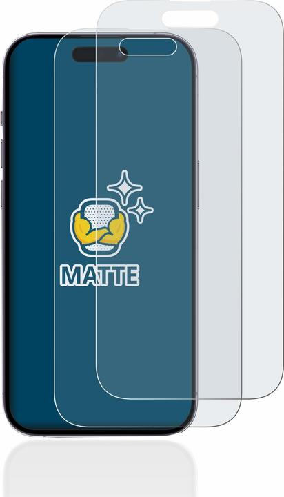 Actual product image BROTECT Anti-glare screen protector matt (2 pcs., Apple iPhone 14 Pro)