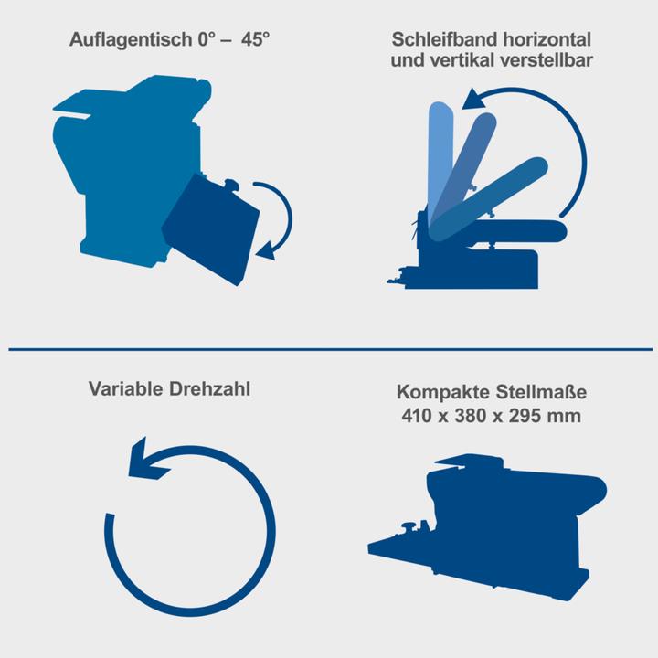 Image du produit Scheppach BTS800 Vario (Ponceuse à bande, Ponceuse à disque, 400 W)