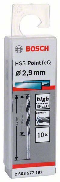 Actual product image Bosch Professional Zubehör Metal twist drill HSS PointTeQ, DIN 338, 2.9 mm, pack of 10 (2.9 mm)
