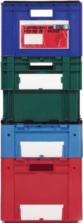 Actual product image LA-KA-PE Rotating stacking container PP grey L600xW400xH420mm