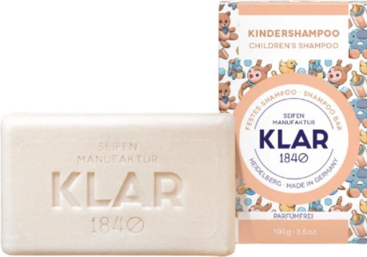 Actual product image Klar solid children shampoo (Solid shampoo, 100 g)